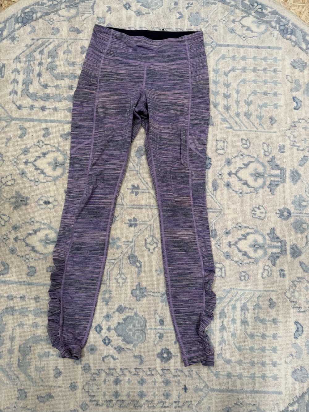 lululemon athletica Heathered Purple Ruched-Leggings